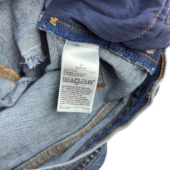 GAP Shorts Denim Mid-Rise Women's Size 31 - Picture 7 of 7